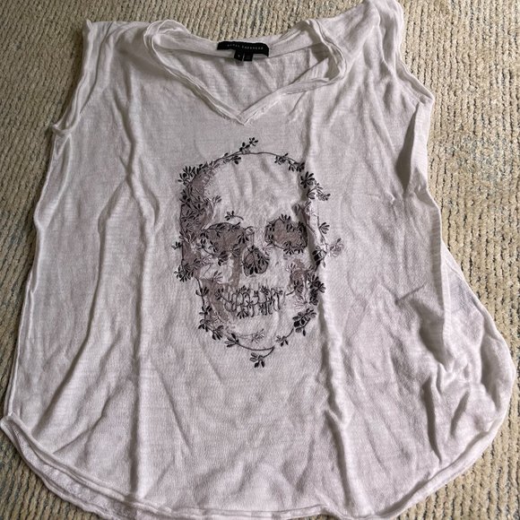 Skull Cashmere Tank - Picture 1 of 2